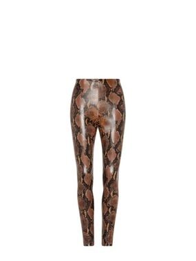 Commando Brown Snake-Print Skinny Pants